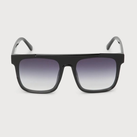 NWT Lulu's Standard Black Shield Sunglasses - Picture 2 of 4